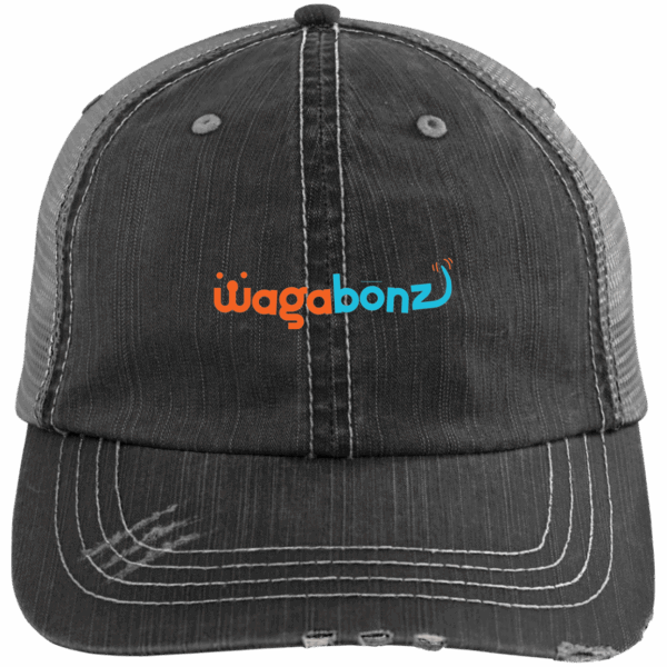 6990 Distressed Unstructured Trucker Cap