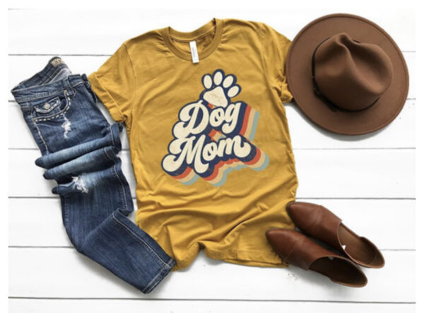 retro dog mom shirts