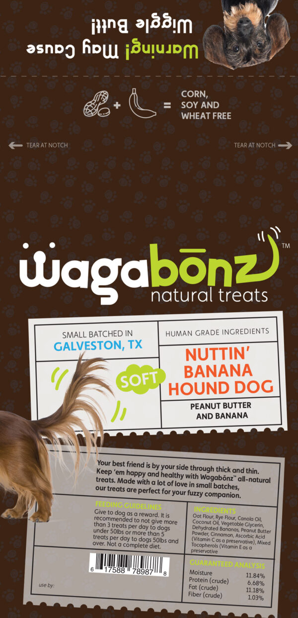 Nuttin' Banana Hound Dog Soft Treats