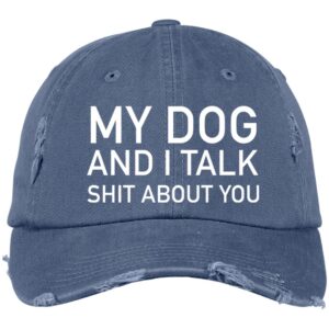 DT600 Embroidered Distressed Dad Cap - Image 4