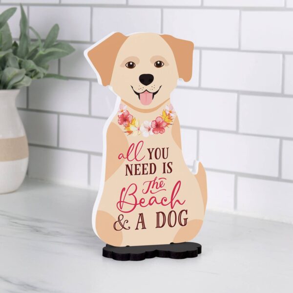 All You Need is The Beach and a Dog Dog Shape Décor