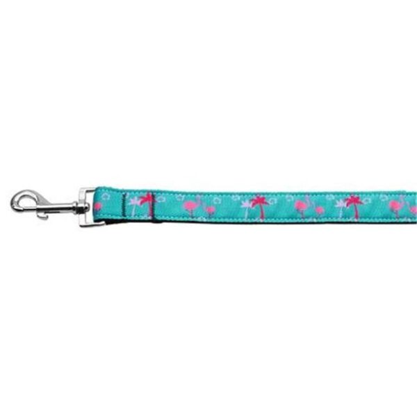 Pink Flamingos Nylon Ribbon Pet Leash
