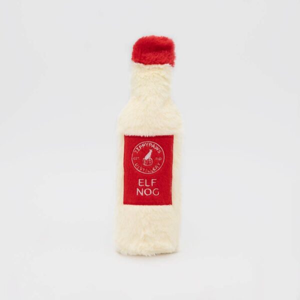 Happy Hour Crusherz Elf-Nog Plush Dog Toy