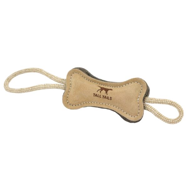 Tall Tails Natural Leather & Wool Bone