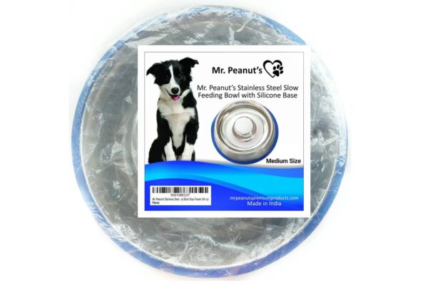 Feed Anti Bloat Dog Bowl with Bonded Silicone Base