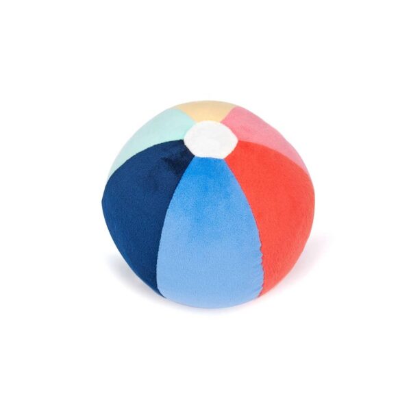 Beach Ball Plush Dog Squeak Toy