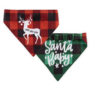 Santa Baby Reversible Dog Bandana