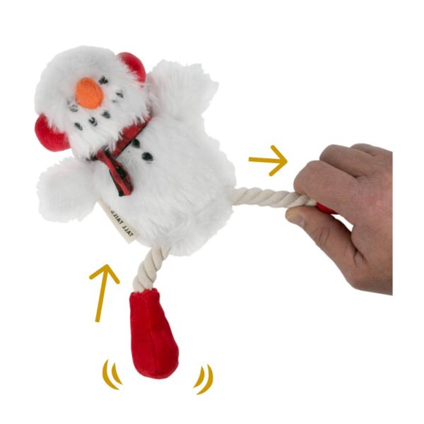 Snowman Pull-Through Rope Tug