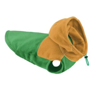 Fleece Vest Hoodie Two Tone - Green