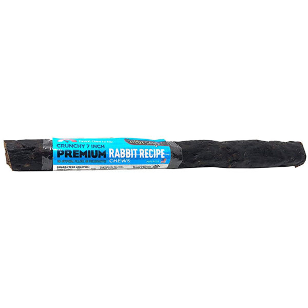 Crunchy Rabbit Dog Chews 7in