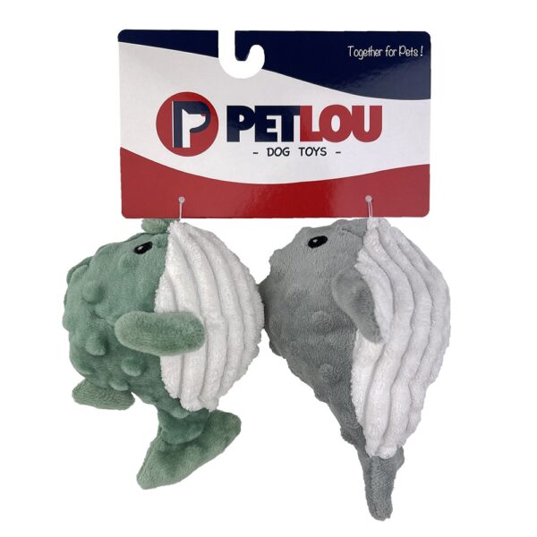 4" Squeaky Ball Twin Pack - Puffer & Whale