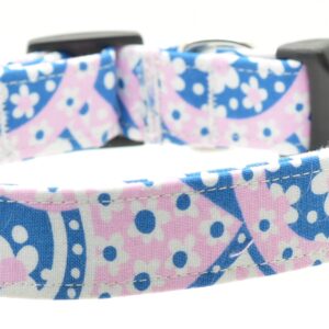 Pink and Blue Paisley Collar