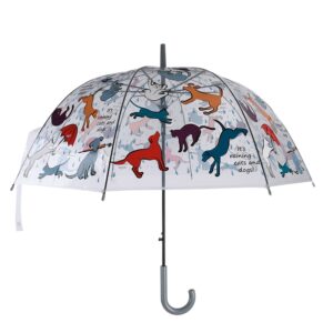 Cats and Dogs Transparent Umbrella