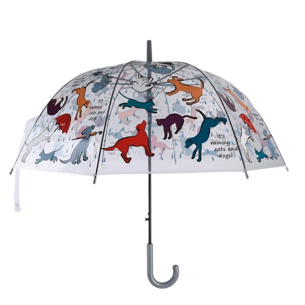 Cats and Dogs Transparent Umbrella