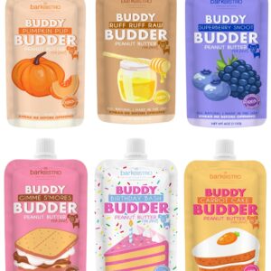 Dog Peanut Butter - 4oz Squeeze Packs Mixed Flavor