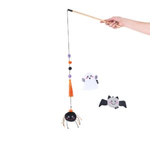 Halloween Zippystick Ghost with Friends Cat Toy