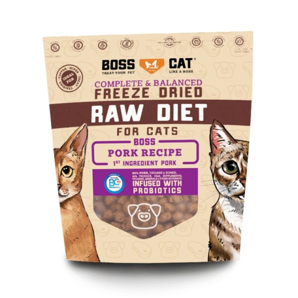 Boss Cat Freeze Dried Raw Diet - Pork (9oz)