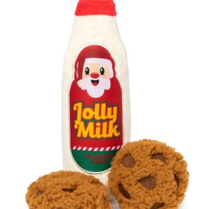 Jolly Milk & Cookies Plush Dog Toy 3PK