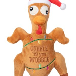 Gobble Til You Wobble Turkey Plush Dog Toy