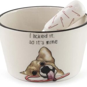 I licked it, so it's Mine Dog Ceramic Bowl