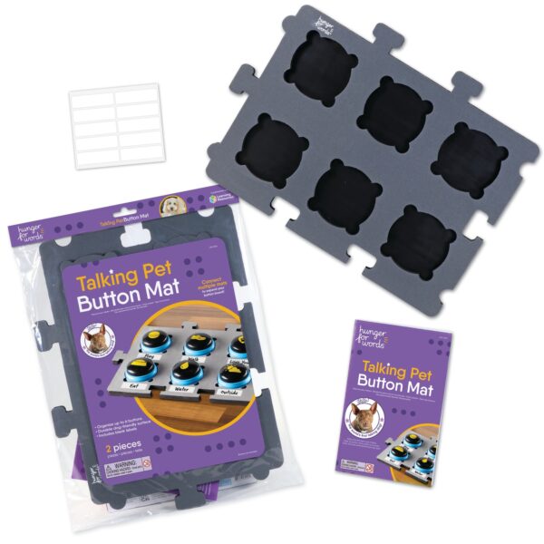 Hunger For Words Talking Pet Button Mat