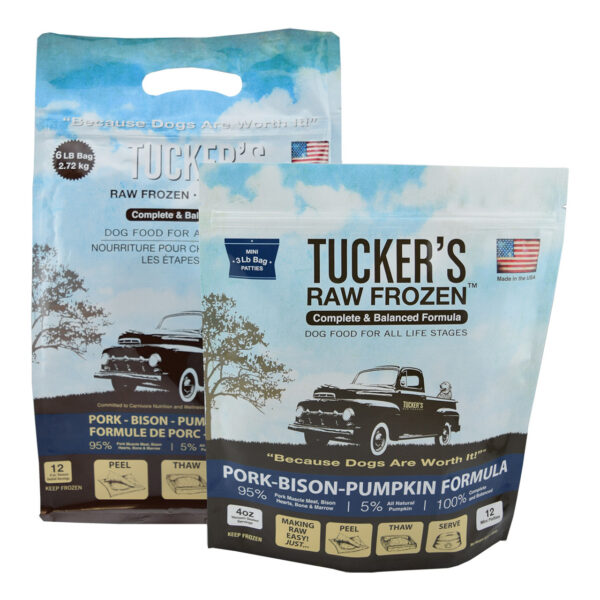 Tucker's Raw Frozen Pork - Bison - Pumpkin 6LB