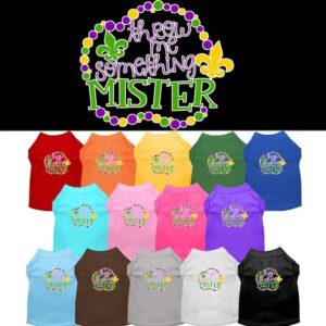 Throw Me Something Mardi Gras Purple Dog Shirt