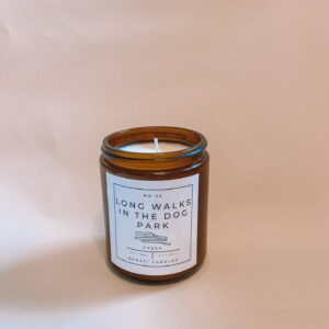 Bahati Pets -Long Walks in the Dog Park 8oz Candle
