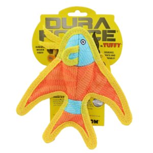 Duraforce Jr Angel Fish - Orange, Durable, Squeaky Dog Toy