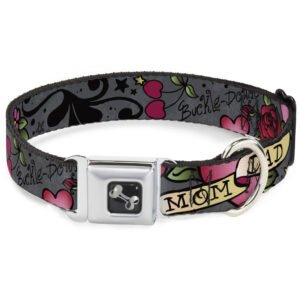 Seatbelt Buckle Collar - Mom & Dad Gray